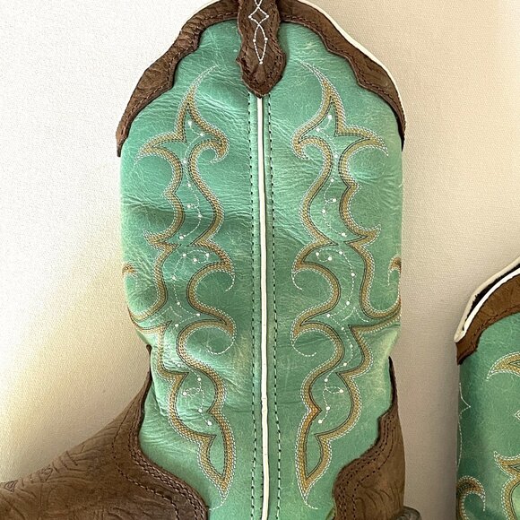 Justin Gypsy Turquoise/Aqua Cowboy Boots-Womens 6.5B - Picture 7 of 12